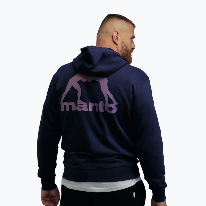 Pánská mikina MANTO Peaceful Violence Hoody tmavě modrá 2