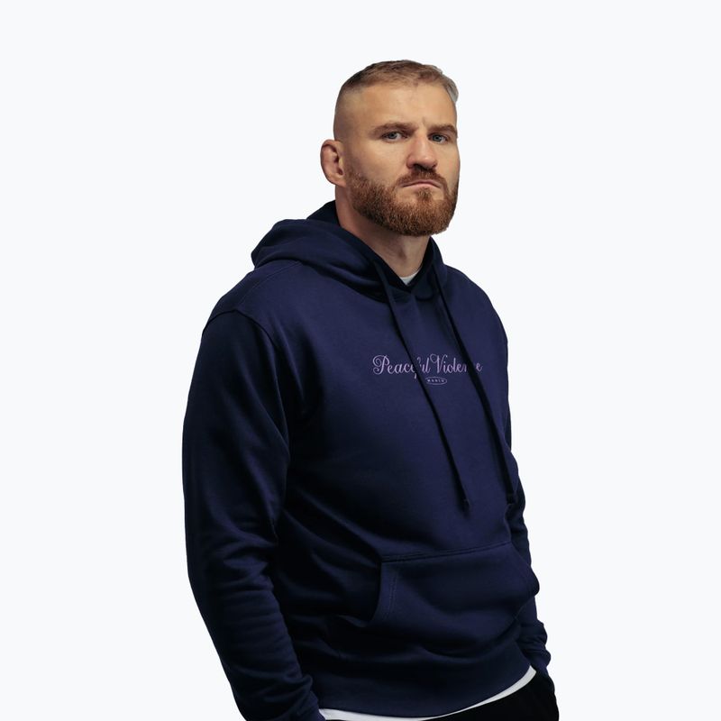 Pánská mikina MANTO Peaceful Violence Hoody dark blue 3