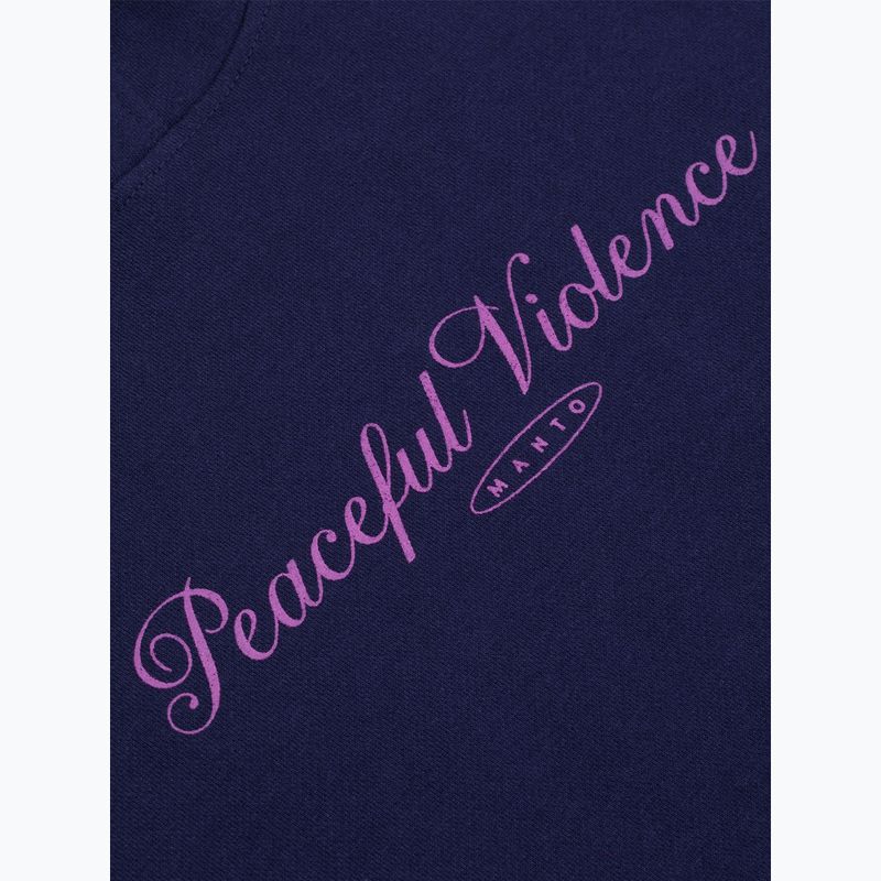 Pánská mikina MANTO Peaceful Violence Hoody tmavě modrá 7