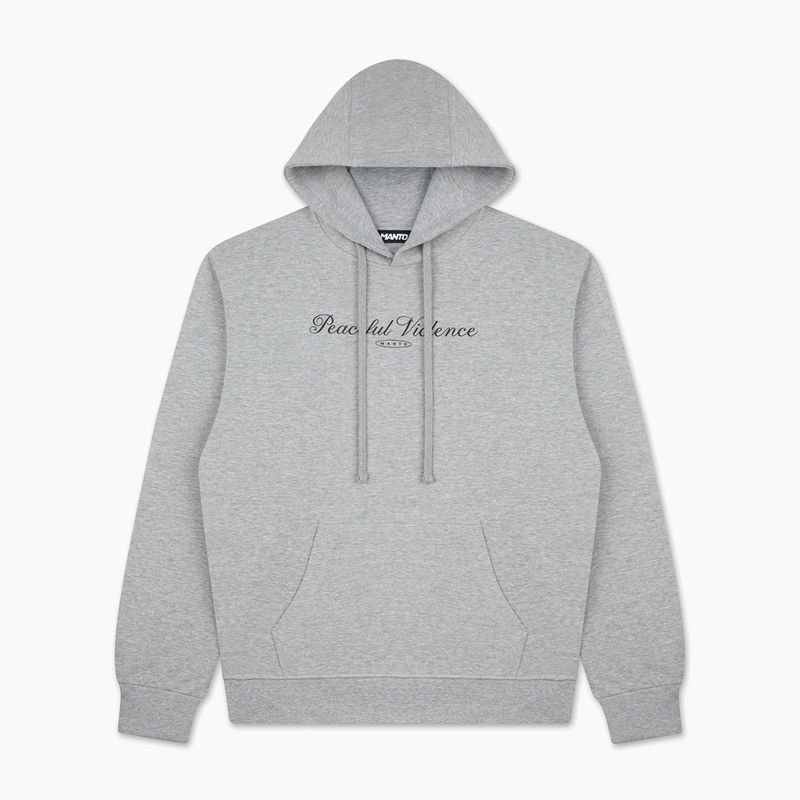 Pánská mikina MANTO Peaceful Violence Hoody šedá 4