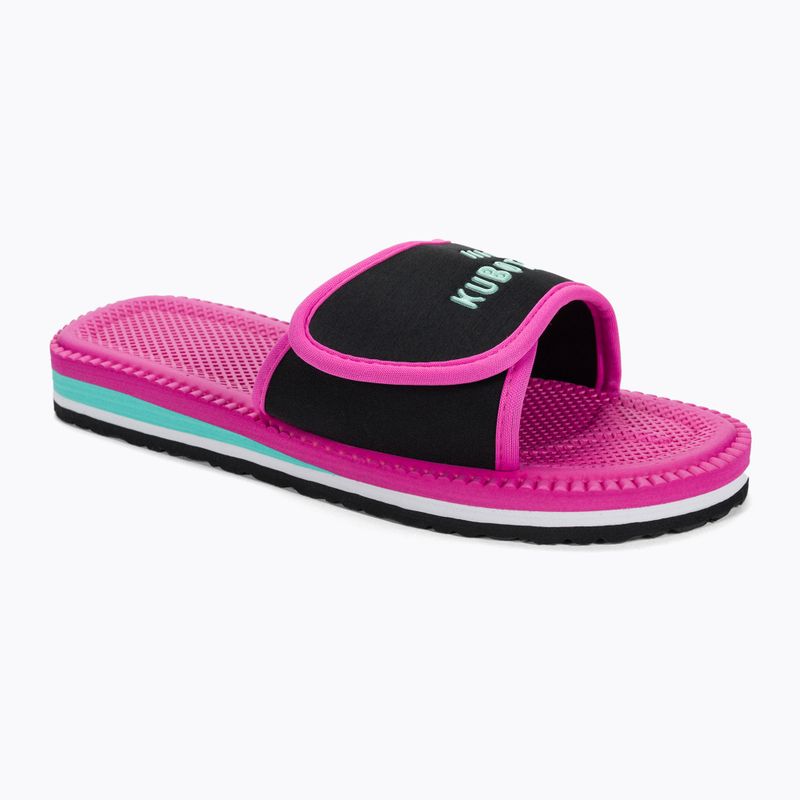 Žabky na suchý zip Kubota magenta KKRZ22