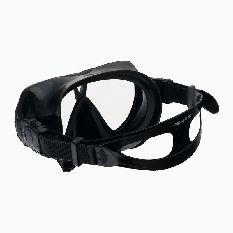 AQUA-SPEED Vanua + Borneo potápěčský set maska + šnorchl černá 610 4
