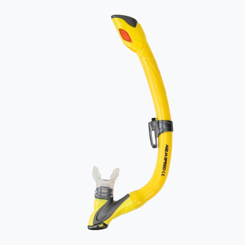 AQUA-SPEED Enzo + Evo baby sada šnorchlů žlutá 604 6