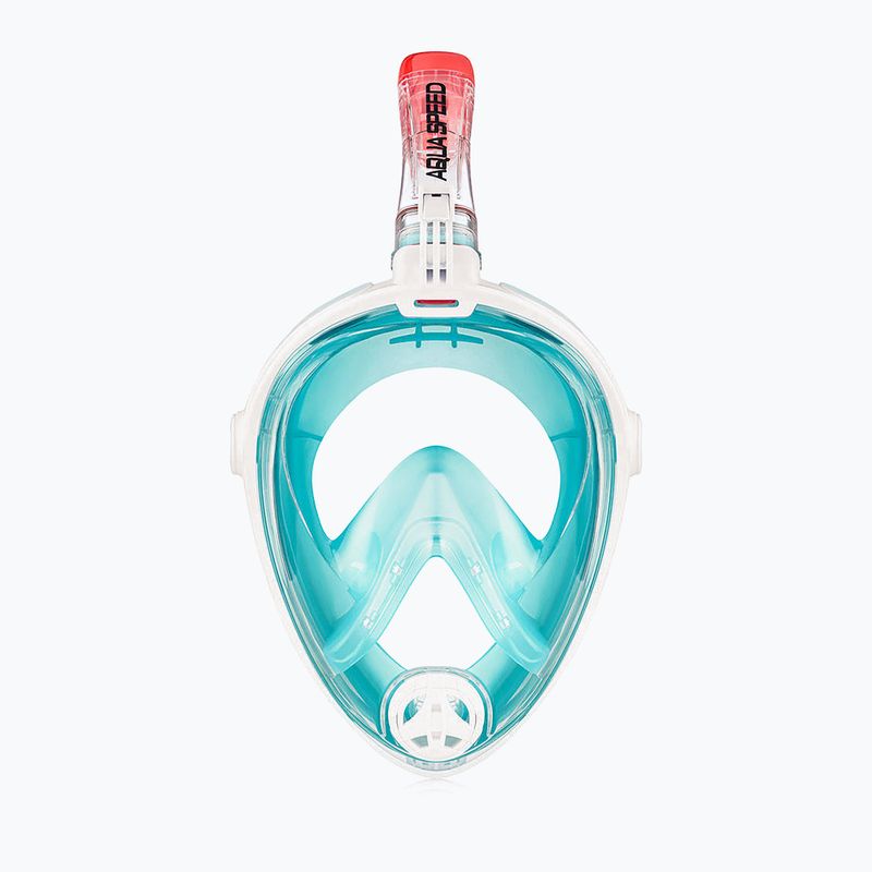 Celoobličejová šnorchlovací maska  AQUA-SPEED Spectra 2.0 bbílá/modrá 2