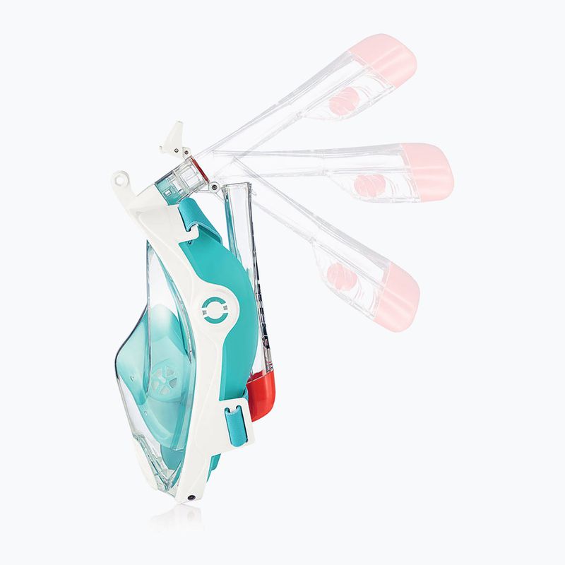 Celoobličejová šnorchlovací maska  AQUA-SPEED Spectra 2.0 bbílá/modrá 3