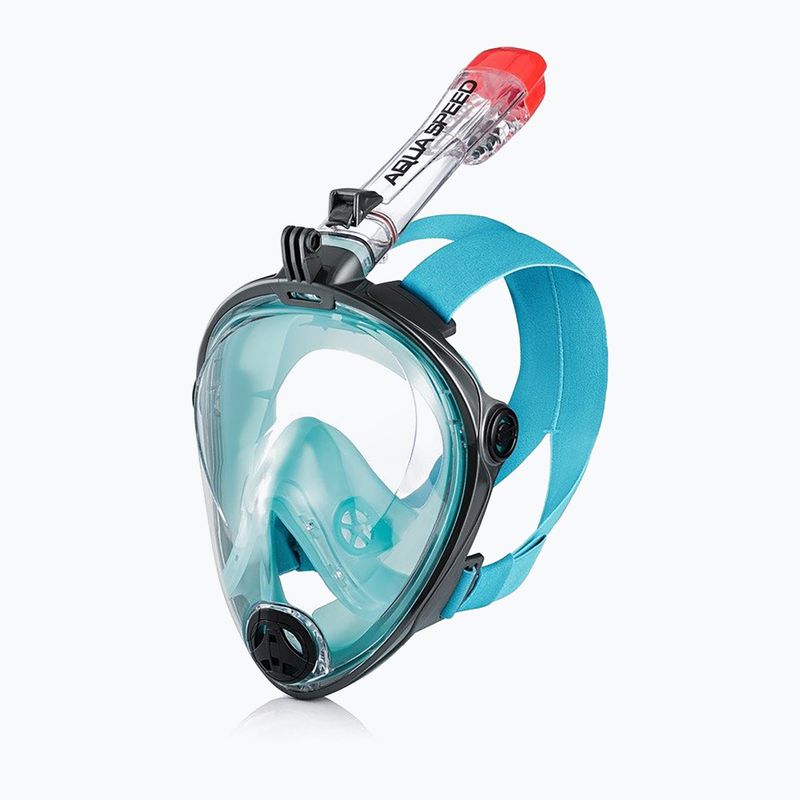Celoobličejová maska pro šnorchlování AQUA-SPEED Spectra 2.0 tyrkysová 247 5