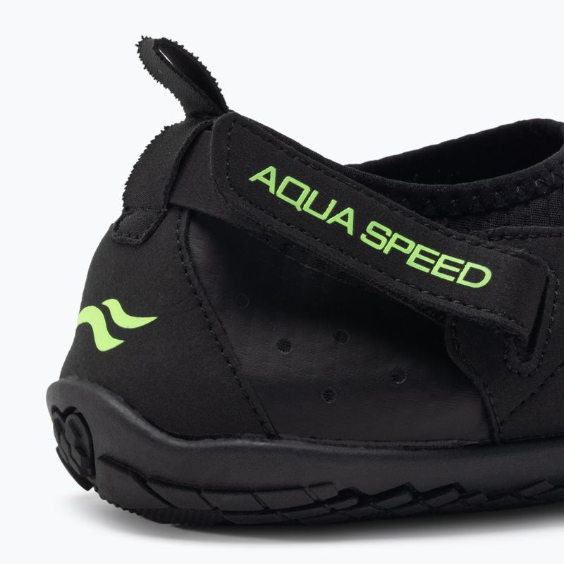 Boty do vody AQUA-SPEED Agama černo-zelená 638 7