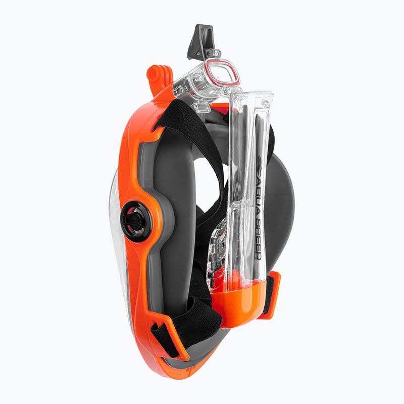Celoobličejová šnorchlovací maska AQUA-SPEED Spectra 2.0 černá/oranžová 6