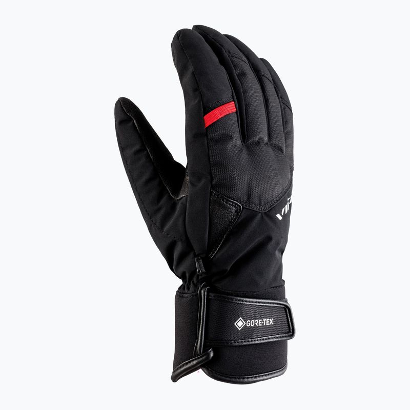 Pánské lyžařské rukavice Viking Branson GTX black/red 2