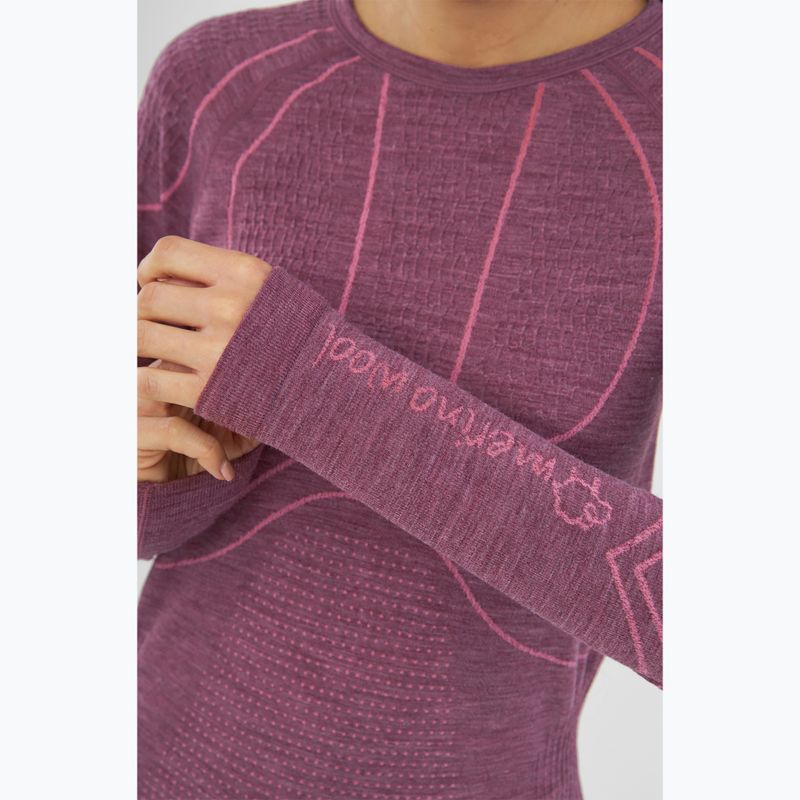 Dámské termo tričko Longsleeve Viking Lan Pro claret/light pink 5