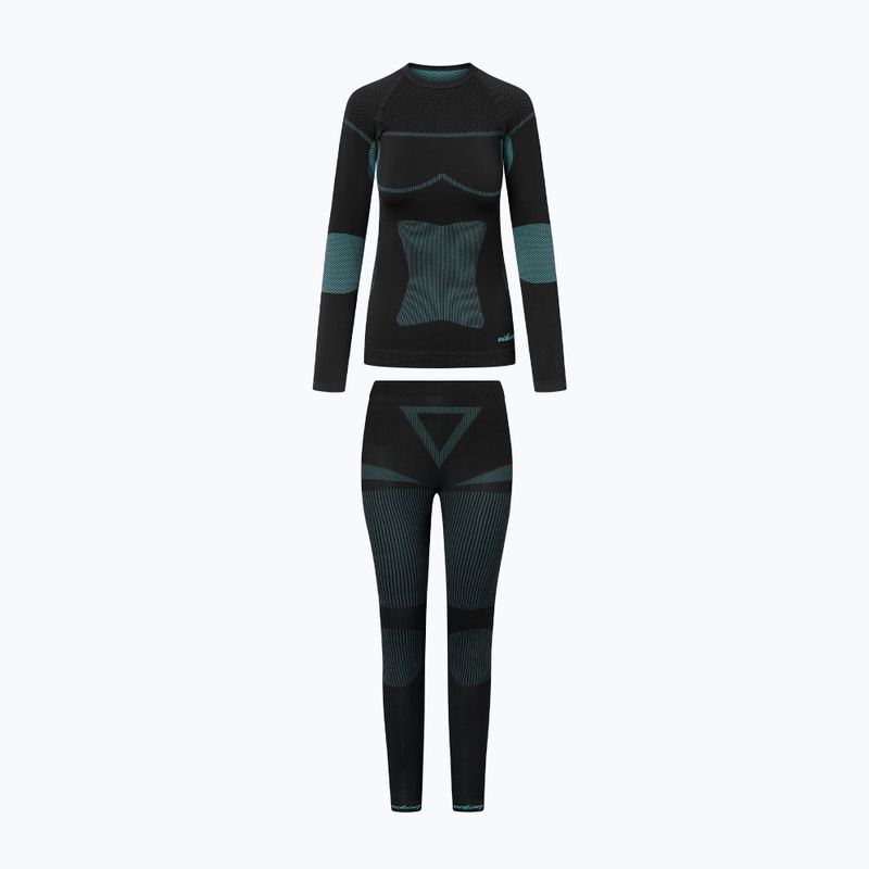 Dámský komplet termoprádla Viking Ilsa black/turquoise