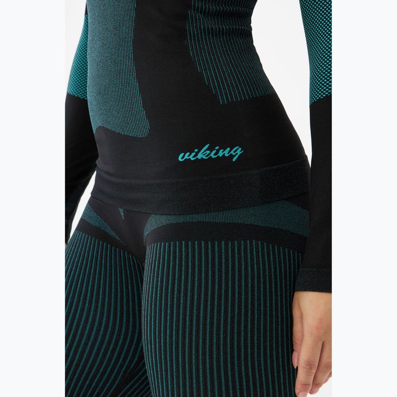 Dámský komplet termoprádla Viking Ilsa black/turquoise 12