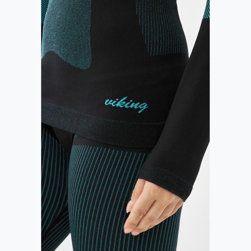 Dámský komplet termoprádla Viking Ilsa black/turquoise 13