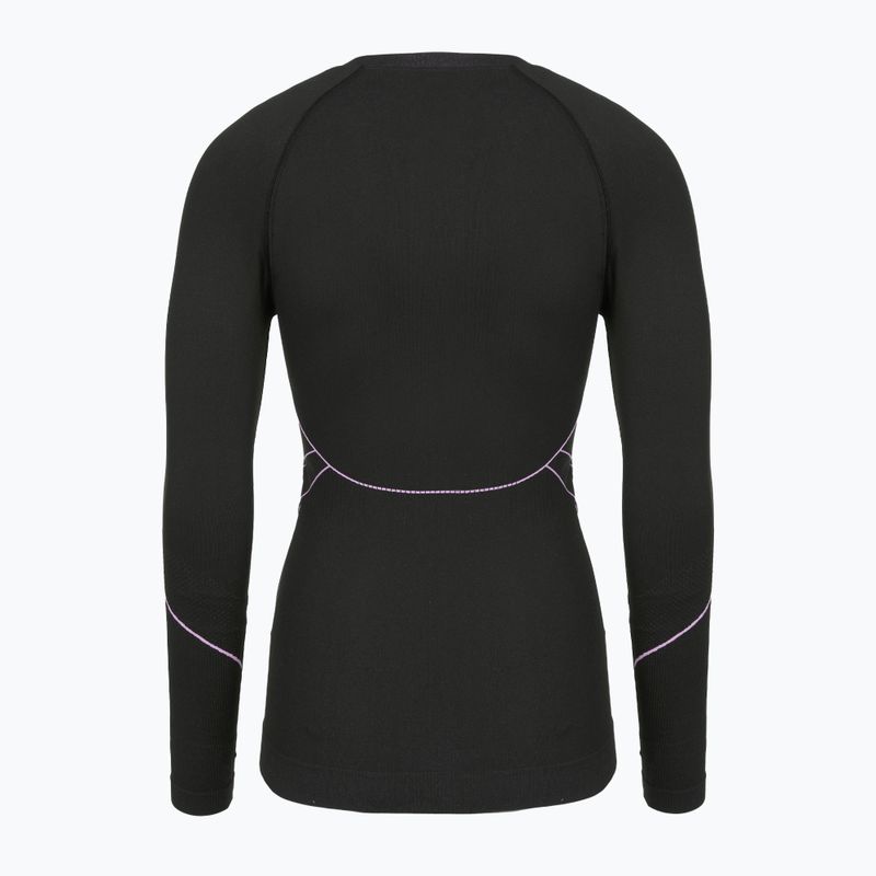 Dámská termoakční mikina Viking Etna 2.0 black/purple 2