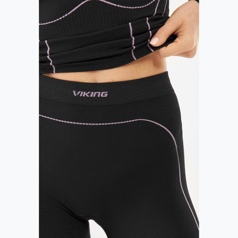 Dámské termo kalhoty Viking Etna 2.0 black/purple 4