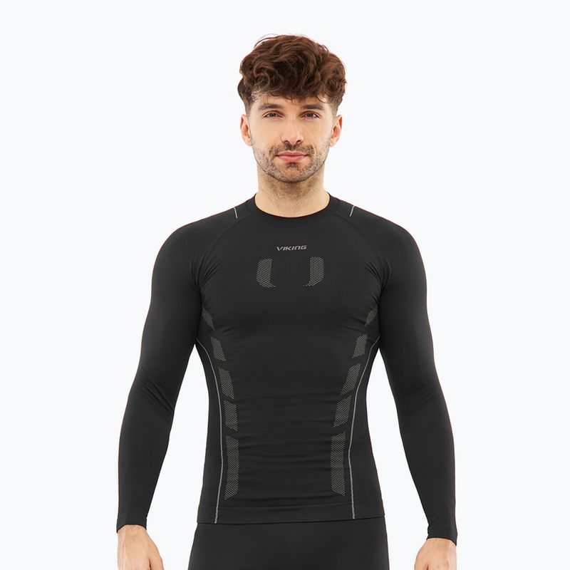 Pánská termoakční mikina Viking Eiger 2.0 black/grey