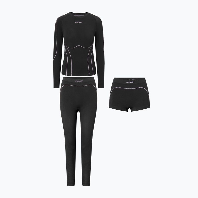 Dámský set funkčního prádla Viking Eiger 2.0 black/purple