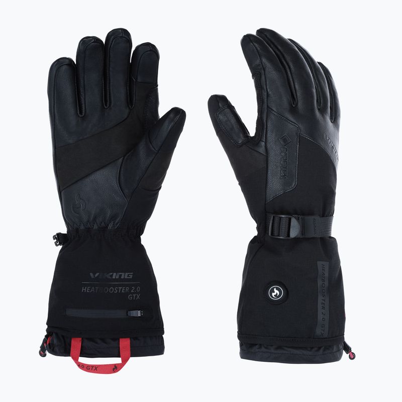 Lyžařské rukavice Viking Heatbooster 2.0 Gore-Tex black