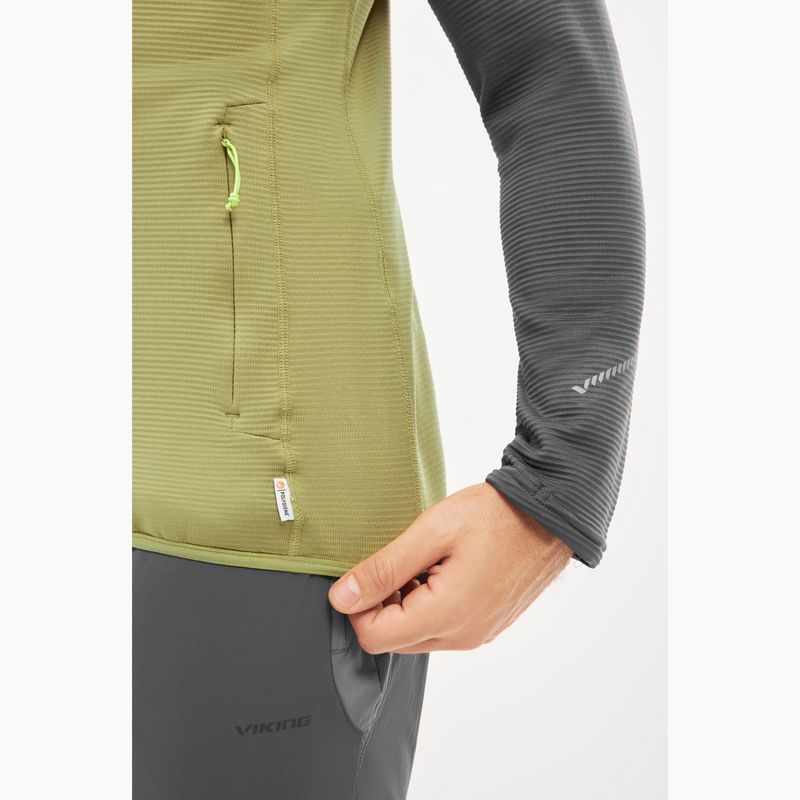 Pánská trekingová mikina Viking Birger olive/dark grey 6