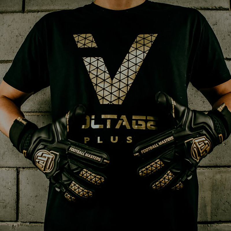 Football Masters Voltage Plus NC v 4.0 dětské brankářské rukavice černé 1190-3 8
