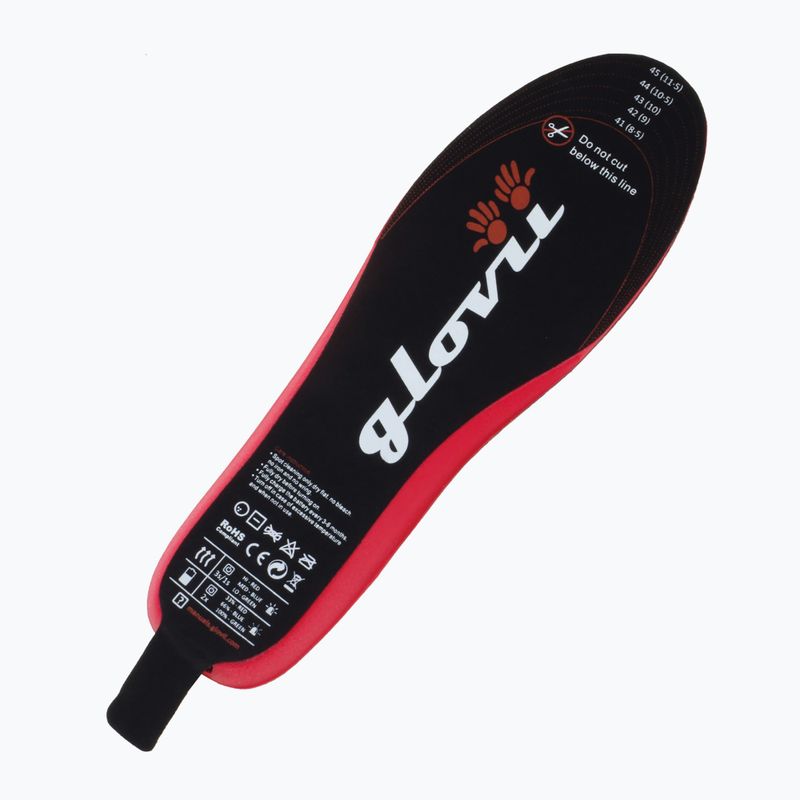 Vyhřívané vložky do lyžařských bot s ovladačem Glovii GW2 černé 8