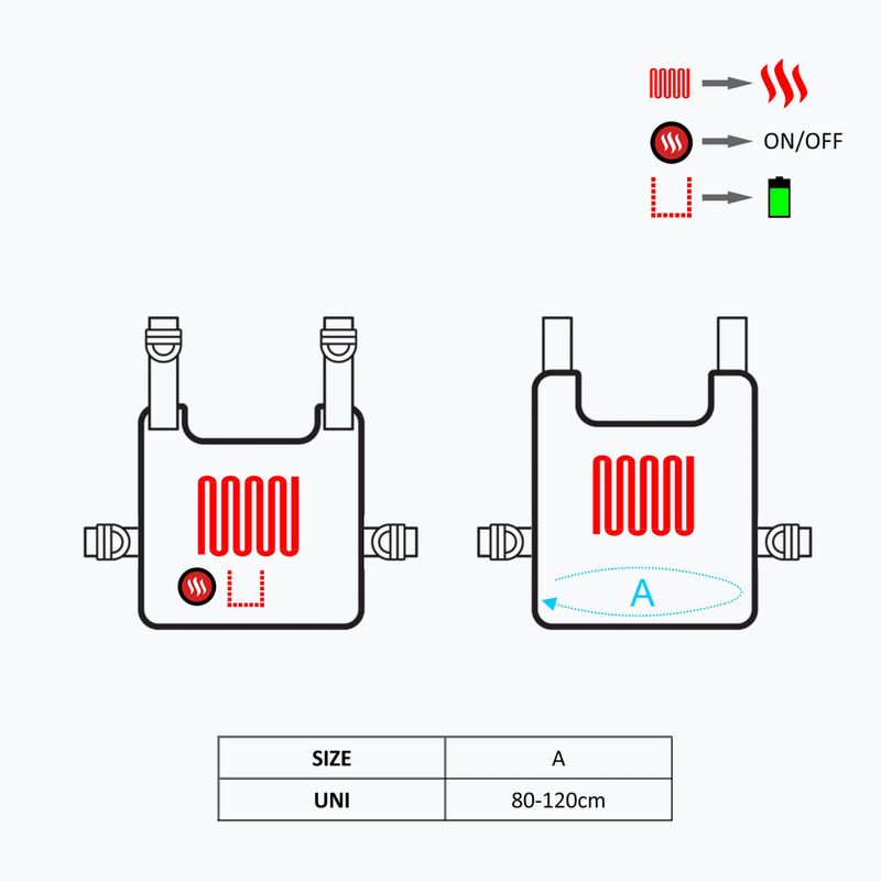 Vyhřívaná vesta Glovii GV1 černá 9
