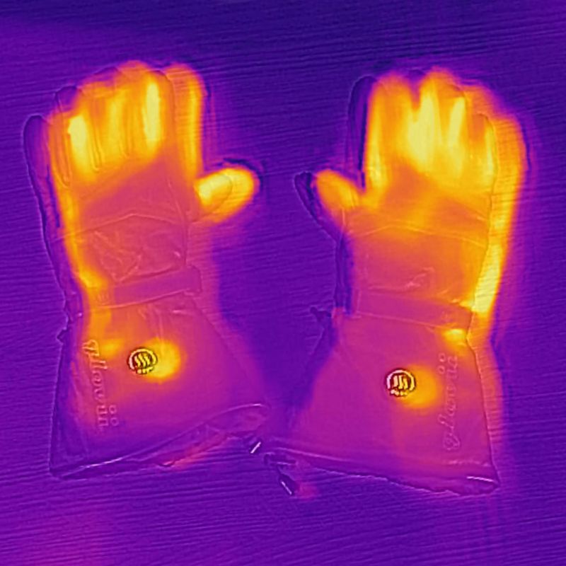 Vyhřívané lyžařské rukavice Glovia GS5 černé 20