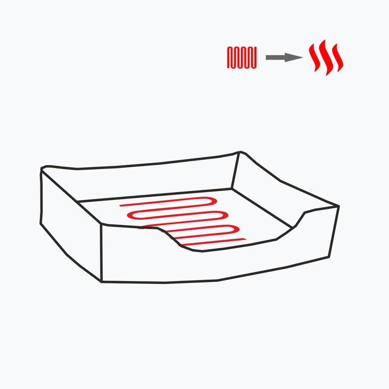 Vyhřívaný pelíšek pro zvířata  Glovii GPETH šedý 7