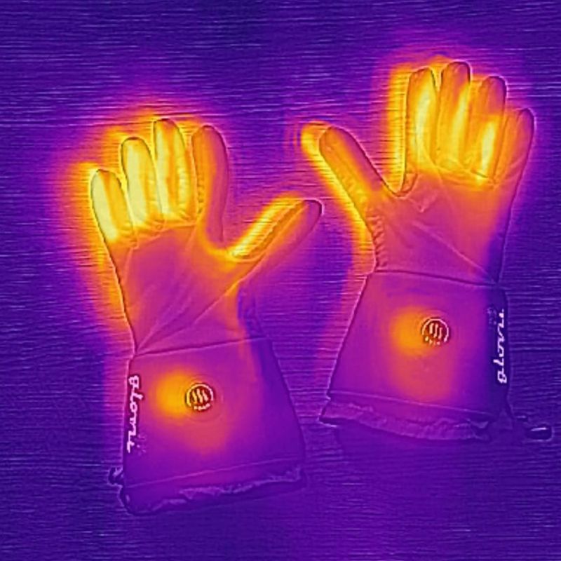 Vyhřívané rukavice Glovii GLG šedé 10