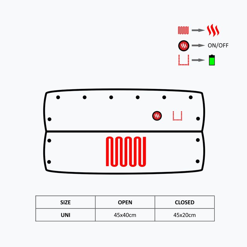 Vyhřívaný rukávník s funkcí 4 v 1 Glovii GF41 černý 10