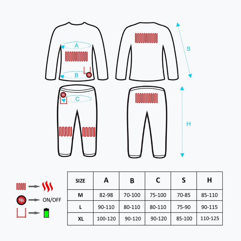Souprava termoprádla Glovia GXB černá 10