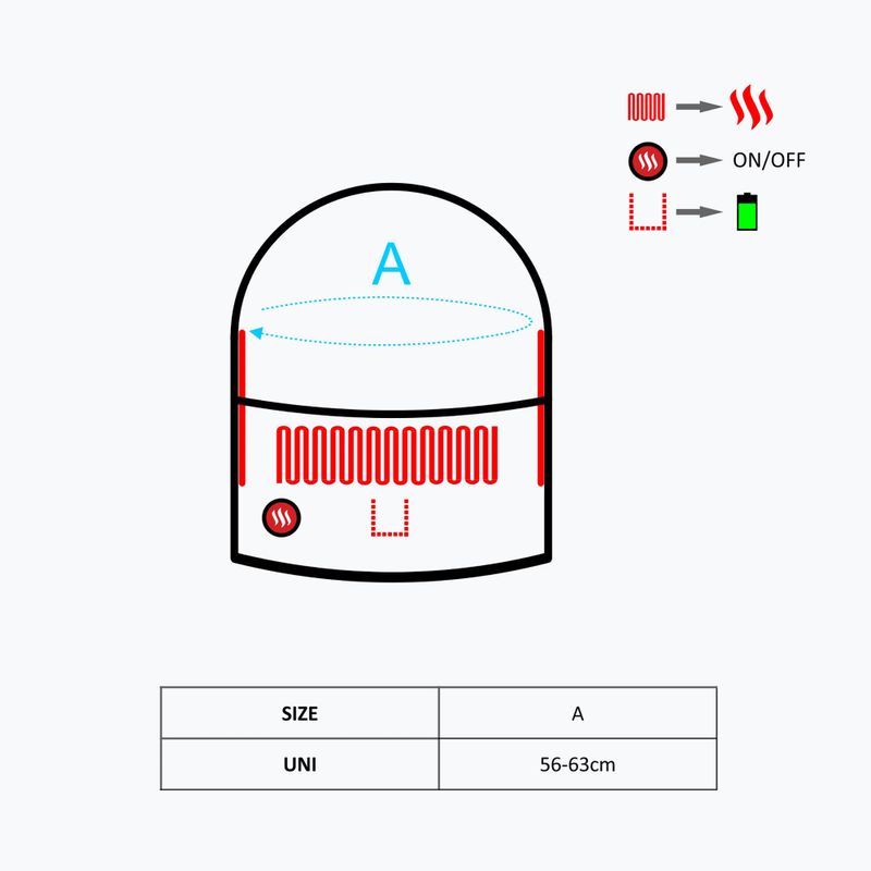 Vyhřívaná kapuce Glovii GHB černá 8