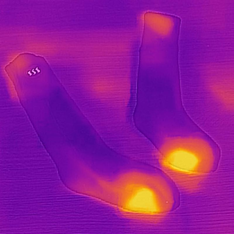 Vyhřívané ponožky s ovladačem Glovii GQ3 červené 12