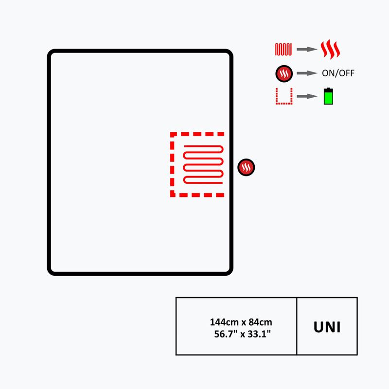 Vyhřívaná deka Glovia GB2G šedá 7