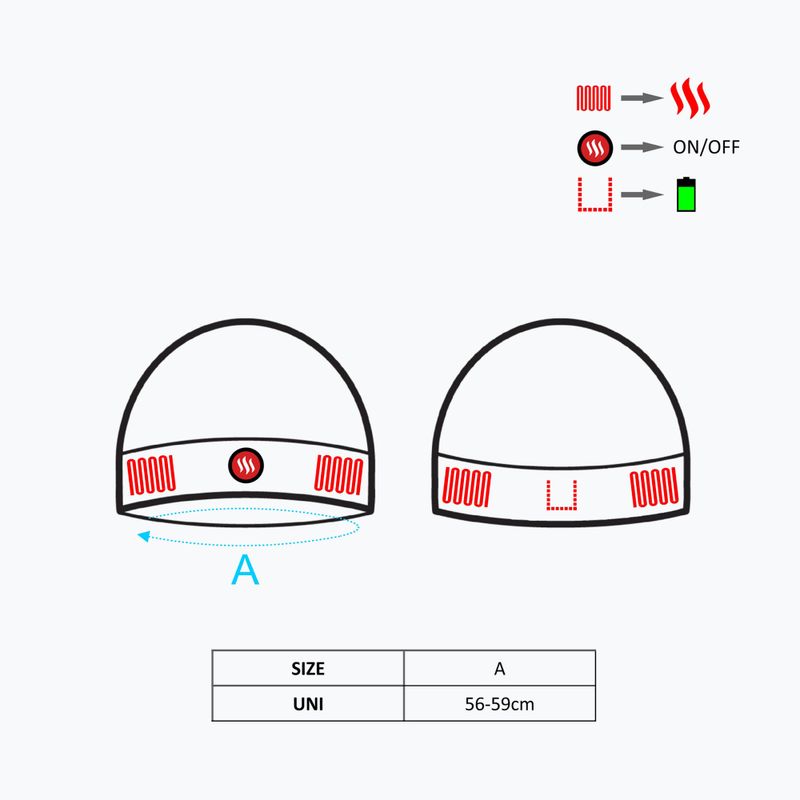 Vyhřívaná čepice Glovii GC2B černá 7