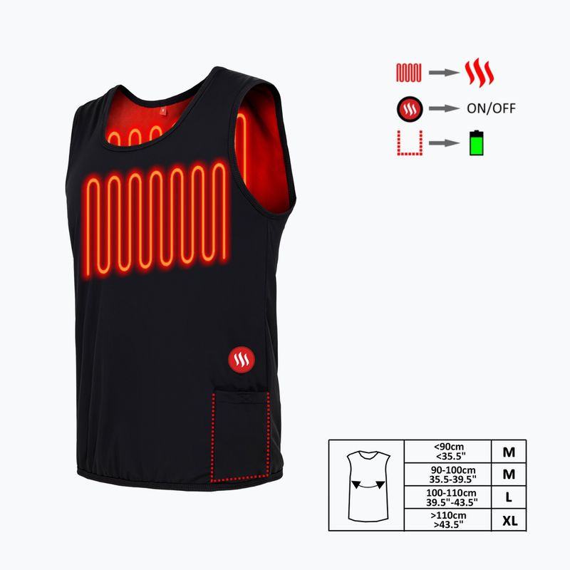 Vyhřívaná vesta Glovii GV2 černá 6