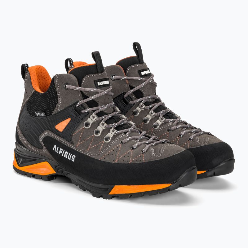 Pánské trekové boty  Alpinus The Ridge Mid Pro antracit/ oranžové 6