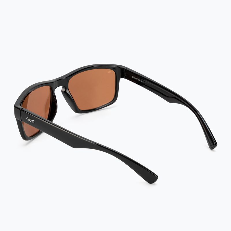 Sluneční brýle GOG Logan fashion black / silver mirror E713-1P 2