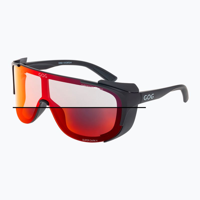 Sluneční brýle GOG Tatra matt black/polychromatic red 3