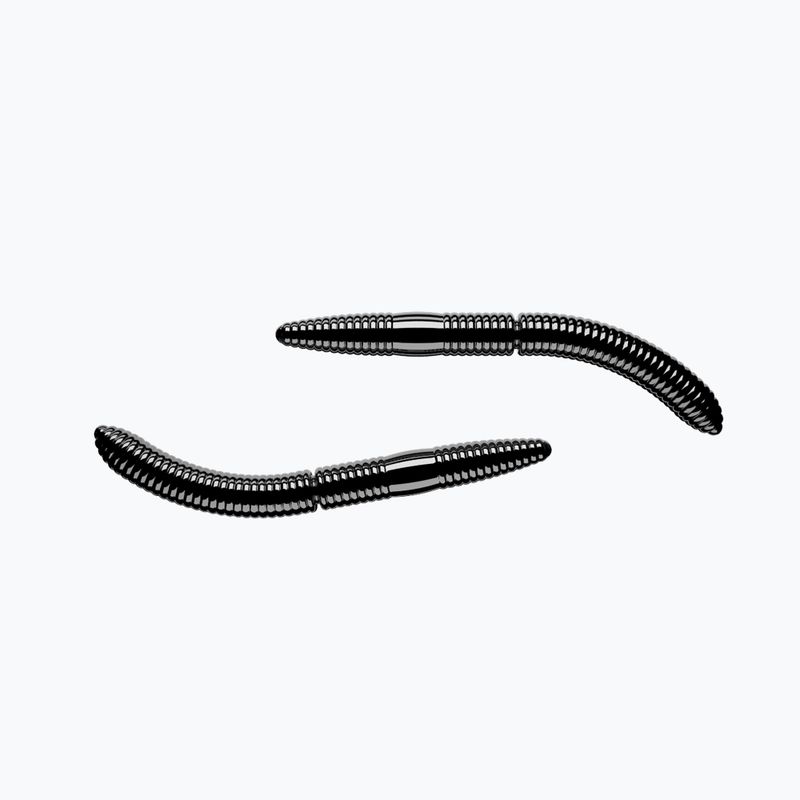 Libra Lures Fatty D'Worm Cheese 8 ks. Černá FATTYDWORMK75