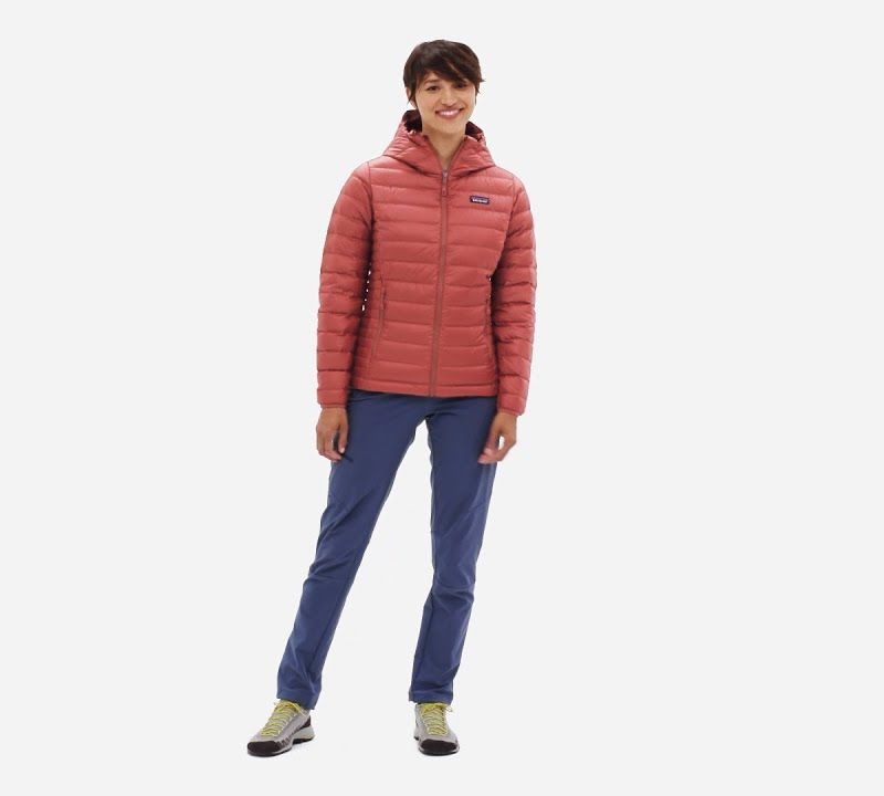 Dámská péřová bunda Patagonia Down Sweater Hoody burl red 8