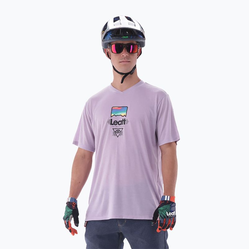 Pánský cyklistický dres  Leatt MTB Gravity 1.0 lavender