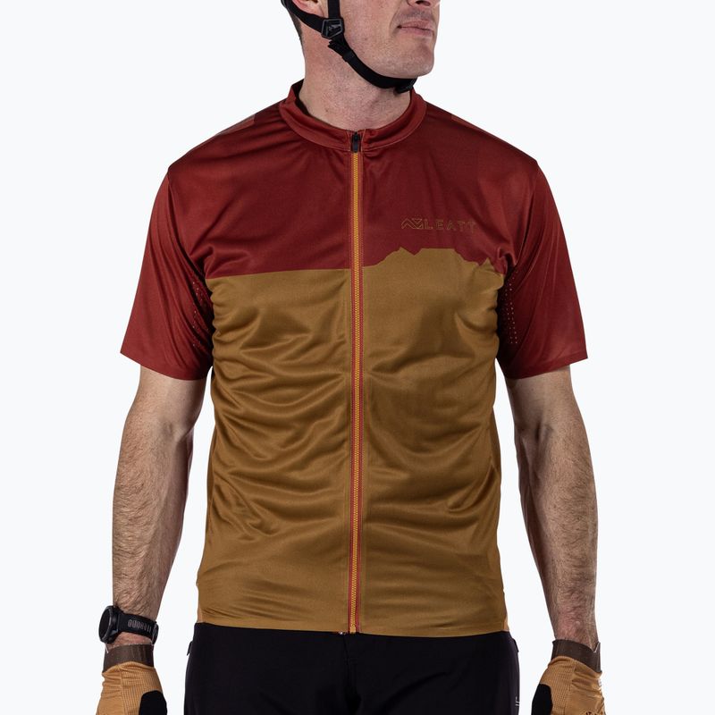 Pánský cyklistický dres  Leatt MTB Trail 3.0 lava