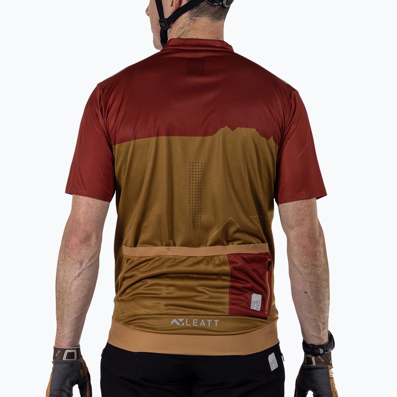 Pánský cyklistický dres  Leatt MTB Trail 3.0 lava 2