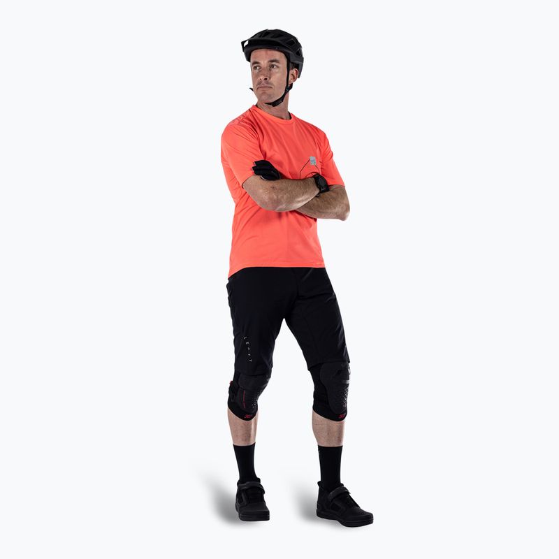 Pánský cyklistický dres  Leatt MTB Trail 1.0 X-Flow neon 2