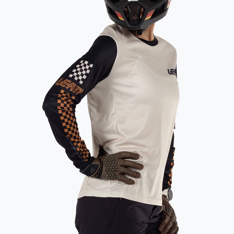 Dámský cyklistický dres longsleeve Leatt MTB Enduro 4.0 W cream 3