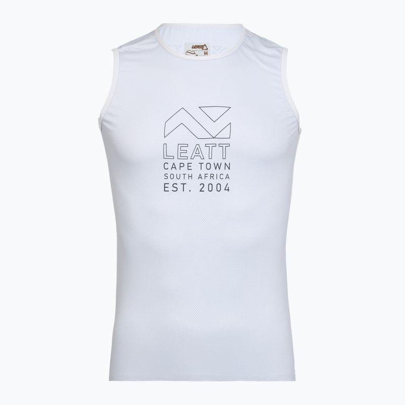 Pánský cyklistický dres Leatt Sleeveless Base white