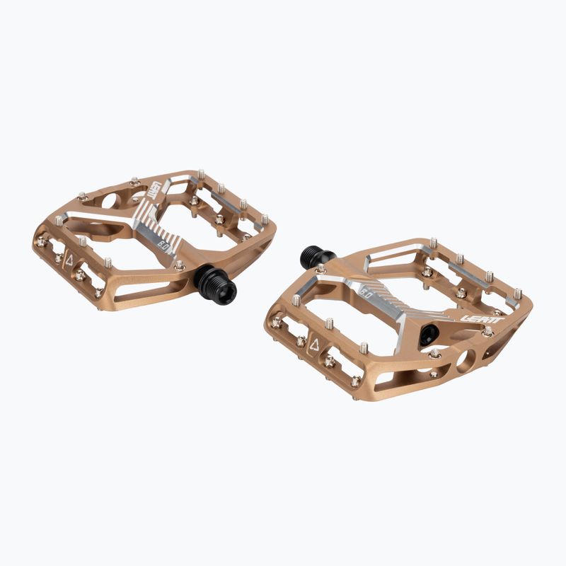 Cyklistické pedály Leatt AllMnt 6.0 Flat frost bronze