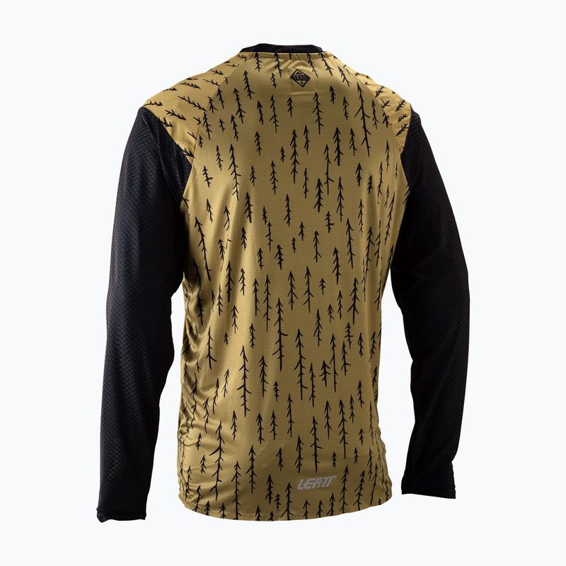 Pánský cyklistický dres Longsleeve Leatt MTB Trail 3.0 trails brown 2