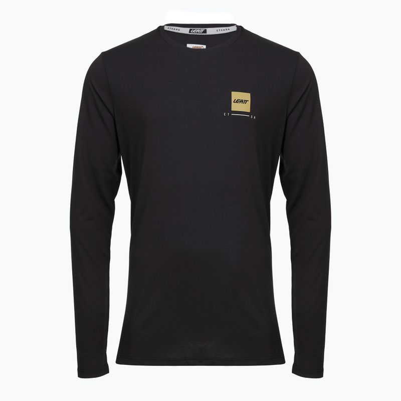 Pánský cyklistický dres Longsleeve Leatt MTB Gravity 3.0 ghost black